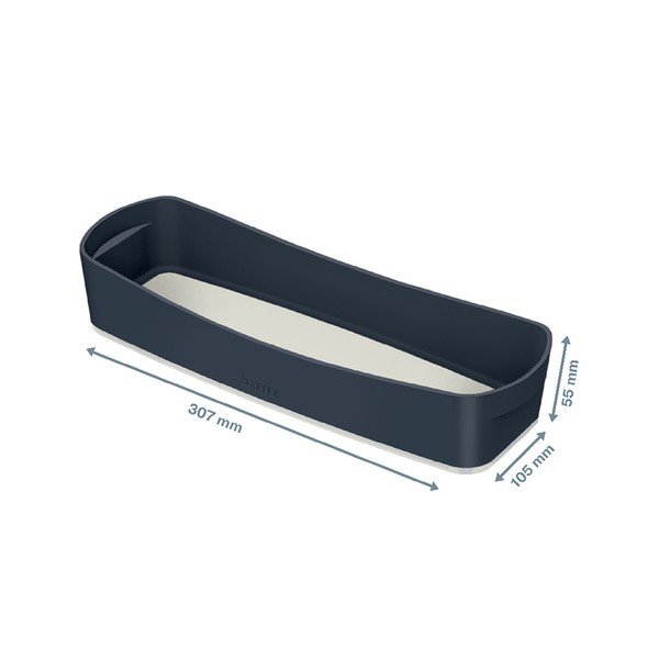 Cutie de birou cu organizator Leitz Cosy, gri-image-4