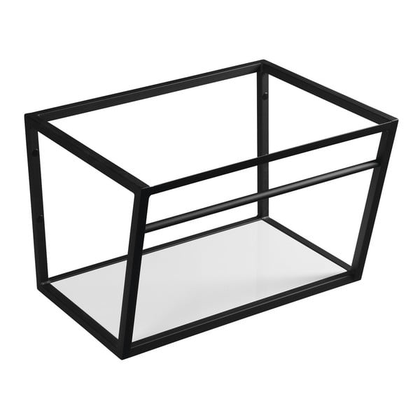 Suport pentru chiuvetă alb/negru suspendat din oțel 60x40 cm Ska – Sapho