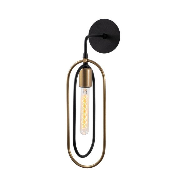 Aplică de perete neagră/aurie Cerco – Opviq lights-image-2