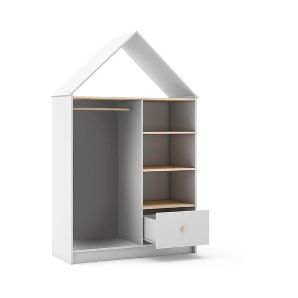 Șifonier pentru copii alb 110x180 cm Estefania – Marckeric-image-3