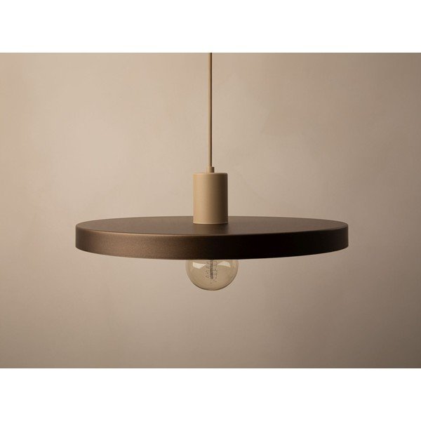Lustră maro deschis din metal ø 40 cm Ori – Micadoni -image-2