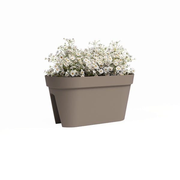Jardinieră pentru balustradă din plastic reciclat de agățat / de perete 60 cm Capri – Artevasi-image-2