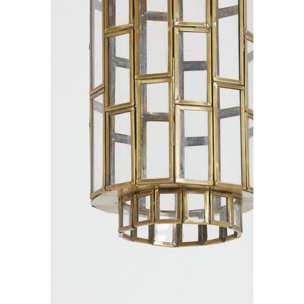 Lustră bronz cu abajur din sticlă Søstrene – Light & Living-image-2