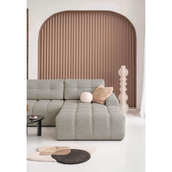 Colțar modular maro deschis extensibil/cu spațiu de depozitare (cu colț pe partea dreaptă) Lulu – Miuform-image-2