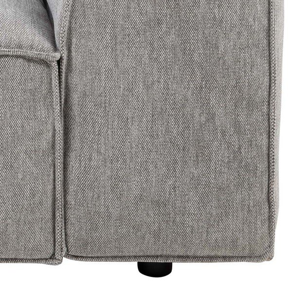 Modul de colț pentru canapea Bonami Selection Fairfield, partea dreaptă, gri deschis-image-1