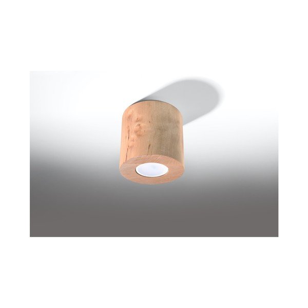 Plafonieră din lemn Sollux Roda, natural-image-1