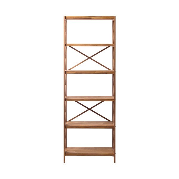 Etajeră în culoare naturală din lemn de stejar 70x198 cm X-Shelf – Unique Furniture