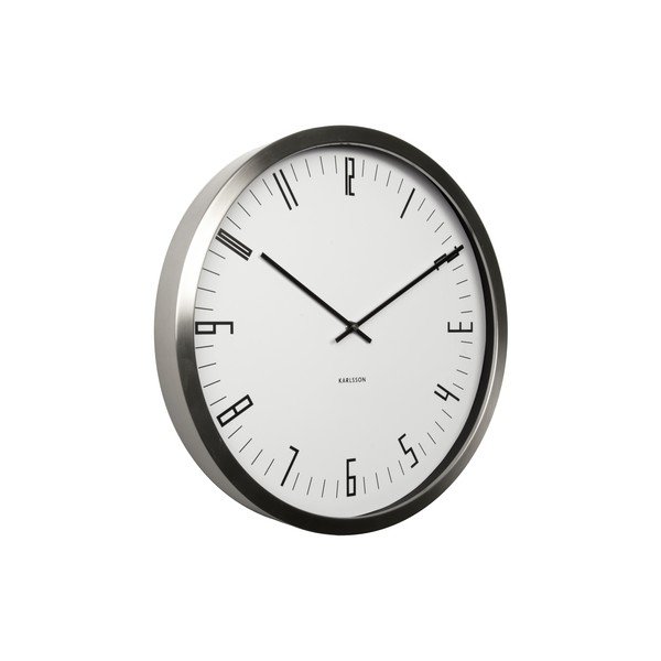 Ceas de perete Present Time Cased Index, alb-image-3