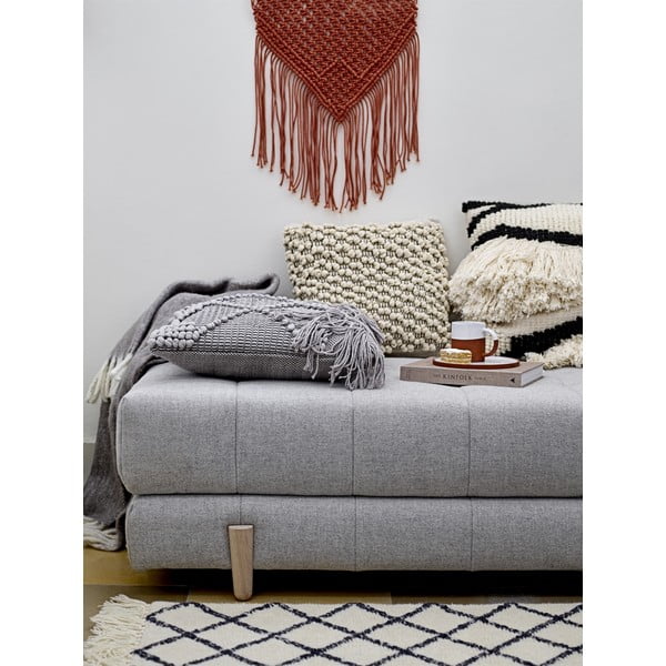 Covor din lână Bloomingville Geo, 200 x 300 cm, alb-negru-image-1