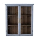 Vitrină albastră din lemn de brad suspendată 81x91 cm Hazem – Bloomingville