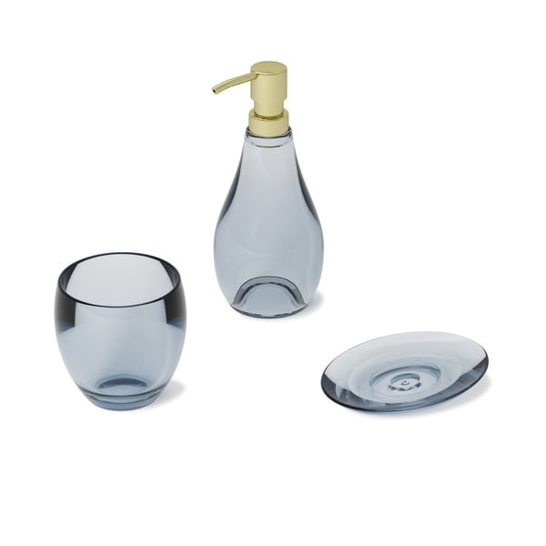 Suport pentru periuța de dinți albastru din plastic Droplet – Umbra-image-4