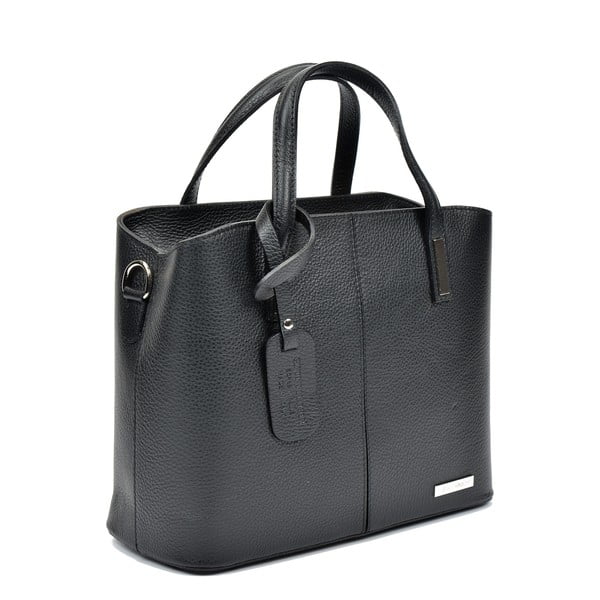 Poșetă din piele Sofia Cardoni Lacy, negru-image-2