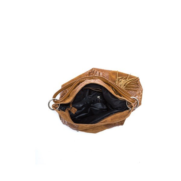 Geantă din piele  Isabella Rhea Coco, maro cognac-image-4
