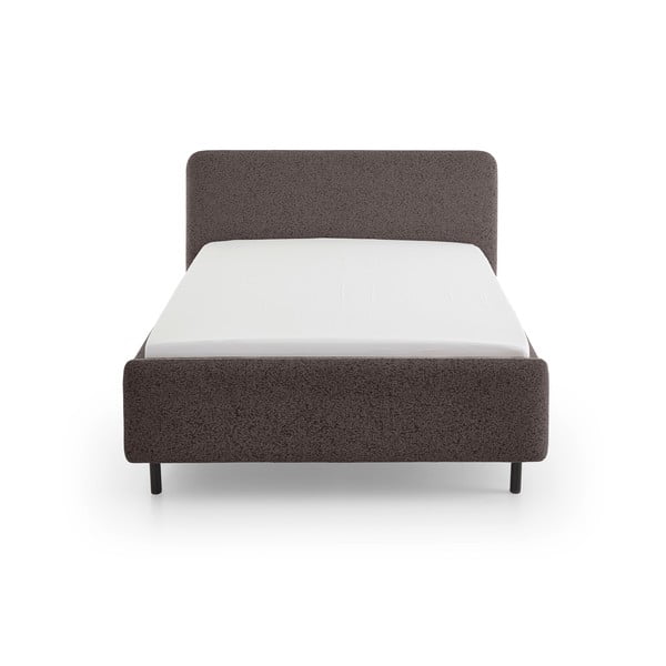 Pat matrimonial gri antracit tapițat fără somieră 160x200 cm Primo – Meise Möbel-image-3