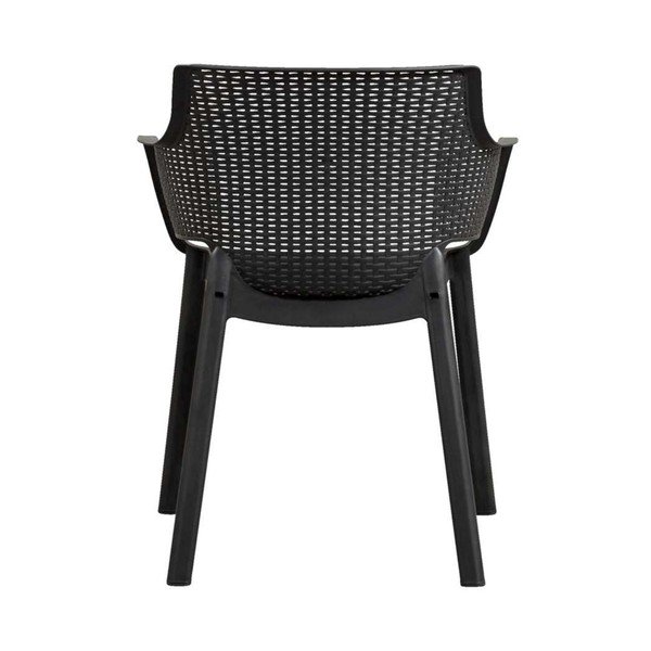 Scaun de grădină gri din plastic Eva – Keter-image-3