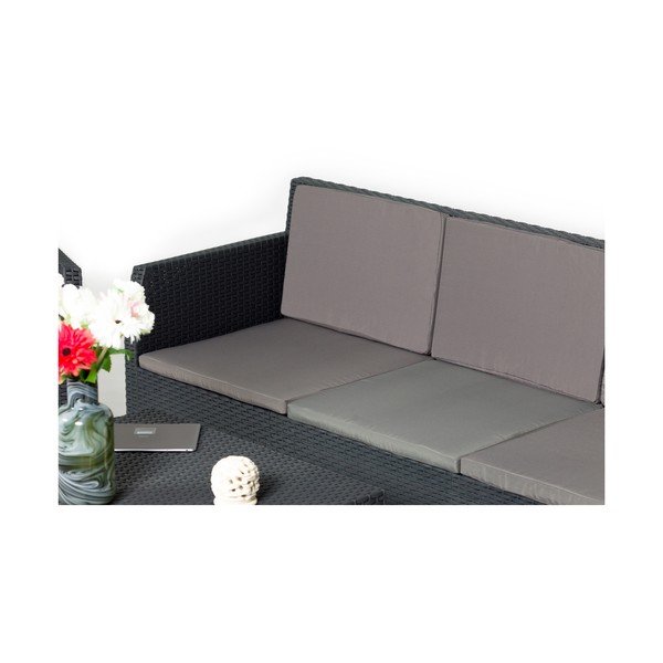 Set mobilier de grădină gri închis din plastic pentru 5 persoane Diana – Toomax-image-3
