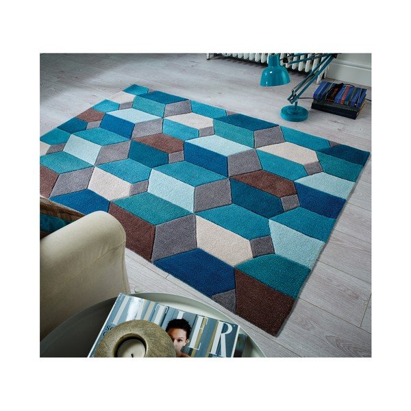 Covor Flair Rugs Scope, 120 x 170 cm, albastru-image-4