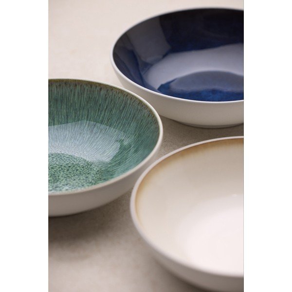 Bol alb/verde din gresie 900 ml Gastro White/Green – Bitz-image-1