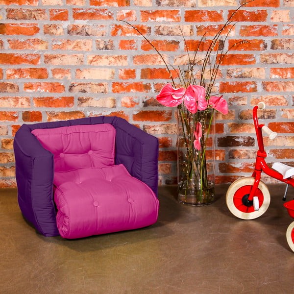 Fotoliu pentru copii Karup Baby Dice Pink/Purple-image-1