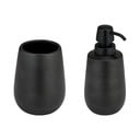 Set de accesorii de baie negru din ceramică Nerno – Wenko