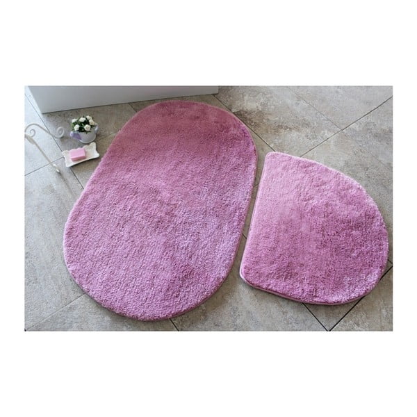 Set 2 covorașe pentru baie Confetti Bathmats Colors of Oval Lilac, violet