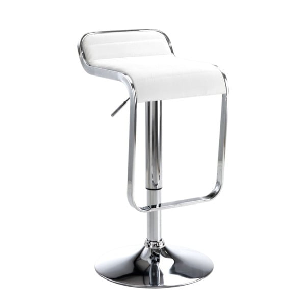 Scaun de bar alb/argintiu 67 cm Snappy – Tomasucci