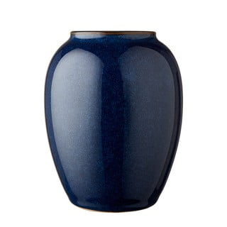 Vază din gresie ceramică Bitz, înălțime 12,5 cm, albastru