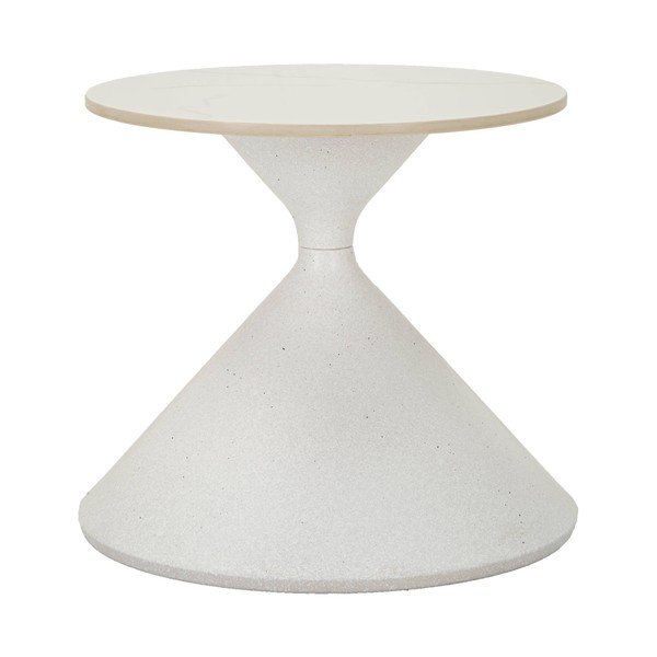 Măsuță auxiliară rotundă cu blat ceramic ø 45 cm Fush – Mauro Ferretti