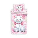 Lenjerie de pat pentru copii roz din bumbac pentru pat de o persoană 140x200 cm Marie Cat "Pink" – Jerry Fabrics
