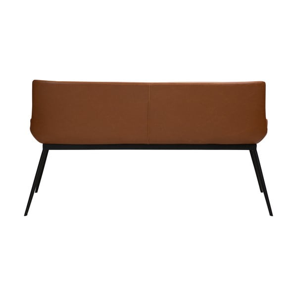 Bancă cu husă din piele artificială DAN-FORM Denmark Hype, maro coniac-image-4