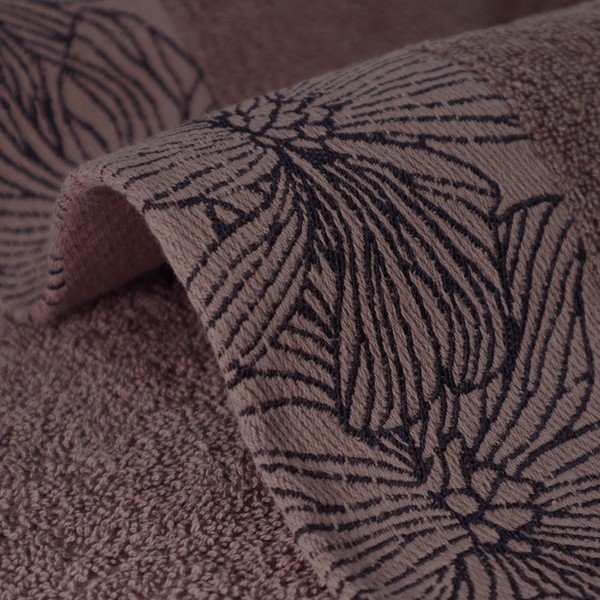 Prosop maro din bumbac din frotir 50x100 cm Valencia – My House-image-3