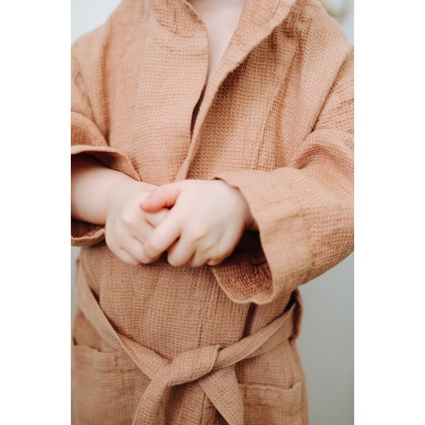 Halat din in pentru copii Linen Tales Nature, măr. 122 - 128, portocaliu-image-4