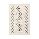 Covor crem lavabil/țesut manual din bumbac 170x240 cm Bereber Rhombs – Lorena Canals