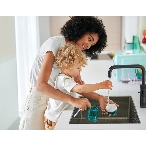 Cană pentru copii albă/verde-deschis din tritan 300 ml Little farm – Mepal-image-3