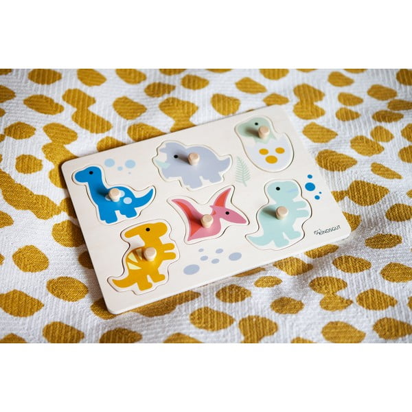 Puzzle (număr de piese 6) de inserat din lemn Dinosaurs – Kindsgut-image-4