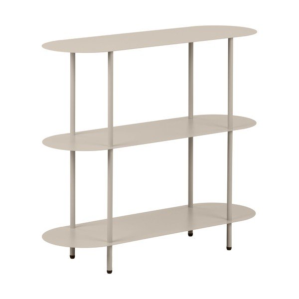 Etajeră bej din metal 90x81x31 cm Rieti – House Nordic-image-2