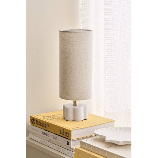 Veioză albă/bej din in (înălțime 33 cm) Joline – Ellos Home-image-2