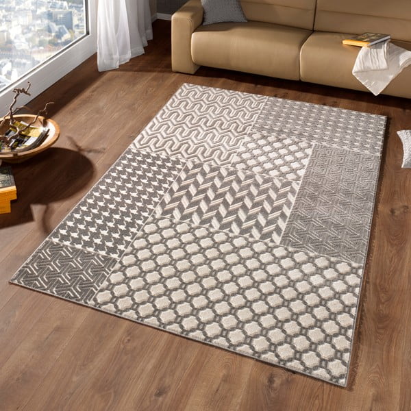 Covor Schöngeist & Petersen Noblesse Patchwork Dark, 290 x 200 cm-image-1
