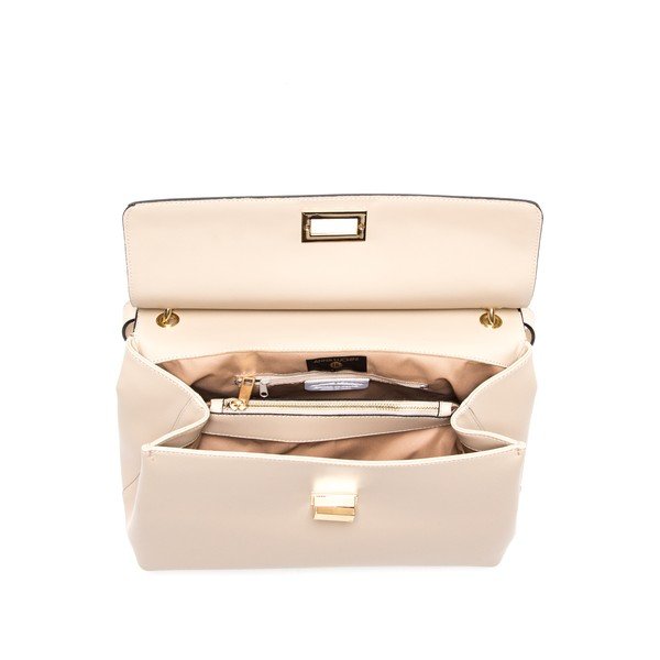 Poșetă din piele Anna Luchini 3043 Beige-image-3