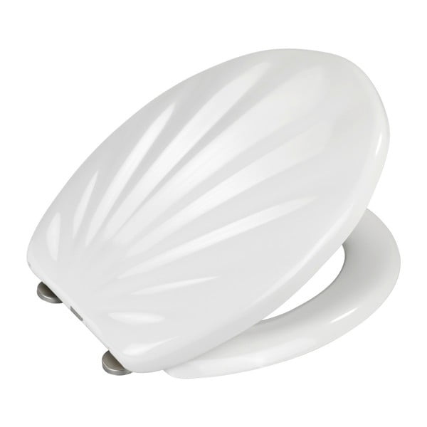 Capac WC cu închidere lentă Wenko Premium Sea Shell, 45,5 x 38 cm, alb-image-2