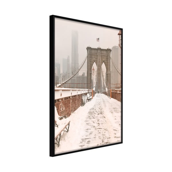 Poster cu ramă Artgeist Winter in New York, 20 x 30 cm