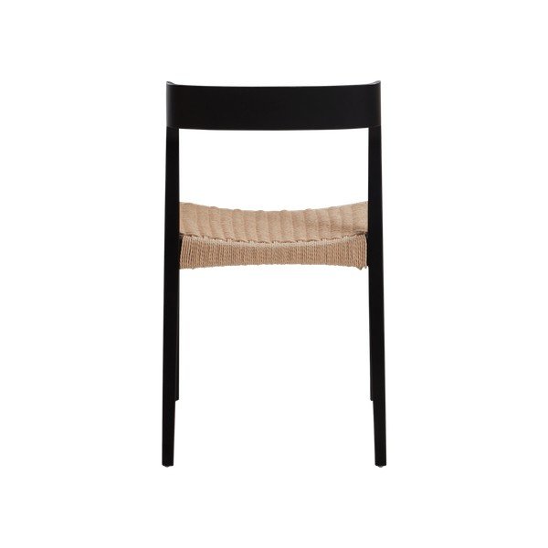 Scaun de dining negru din lemn de ulm Vikdalen – Jotex-image-3