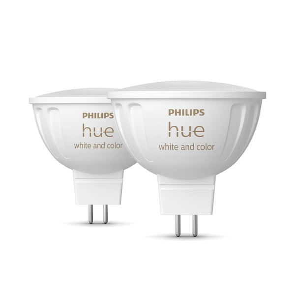 Becuri smart GU 5,3, 2 buc. 6 W White and color ambiance – Philips Hue