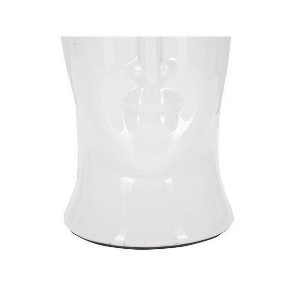 Veioză albă din ceramică cu abajur textil (înălțime 46 cm) Statua – Mauro Ferretti-image-3