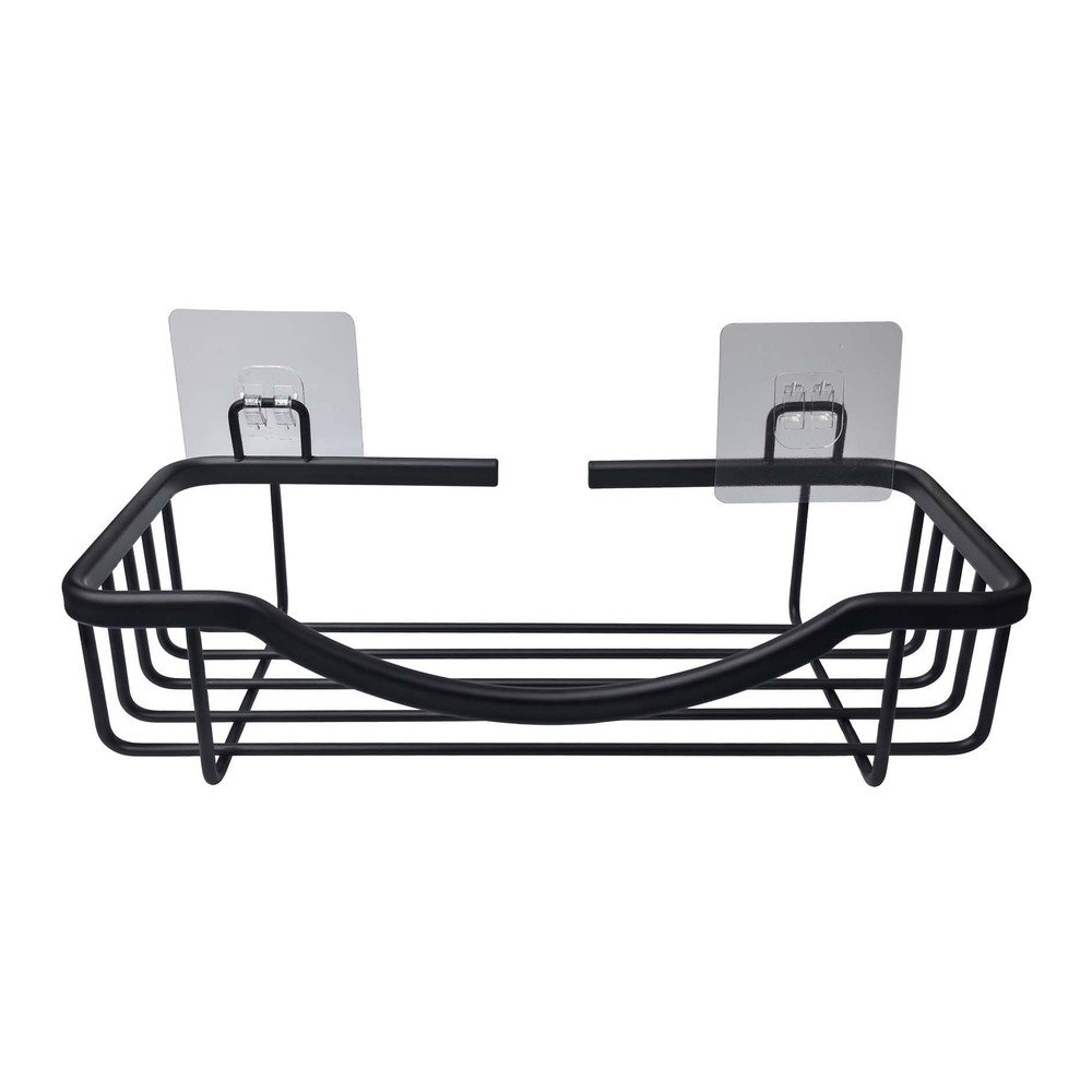 Raft pentru baie negru mat autoadeziv din aluminiu Filaire Aluminium – douceur d'intérieur