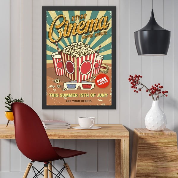 Tablou 40x55 cm Retro Cinema – Wallity-image-1