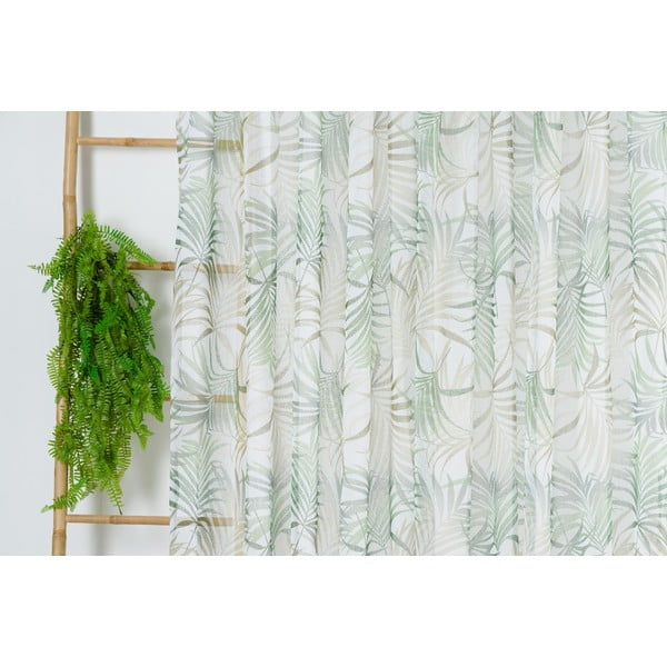 Perdea verde-bej 300x260 cm Palmas – Mendola Fabrics-image-1