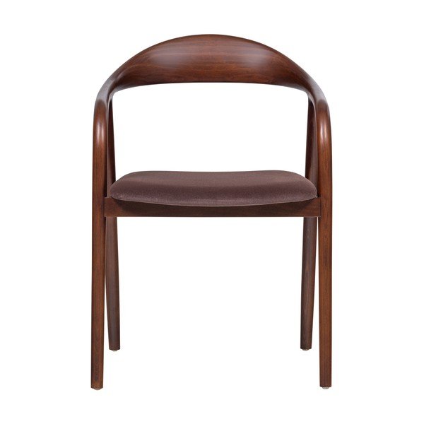 Scaun de dining maro cu cotiere din lemn de fag Bran – WOOOD-image-2