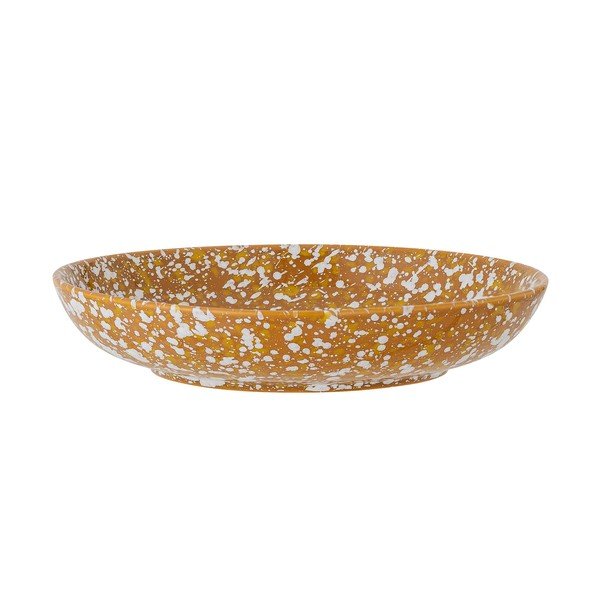 Farfurie pentru desert din gresie ceramică Bloomingville Carmel, ø 21 cm, portocaliu-alb-image-2