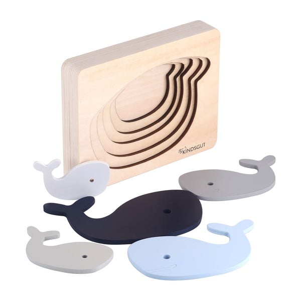 Puzzle de inserat din lemn Whale – Kindsgut-image-4